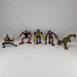 Mixed Lot Of 5 McDonald's Happy Meal Toys - Bionicle, Marvel, & Power Rangers